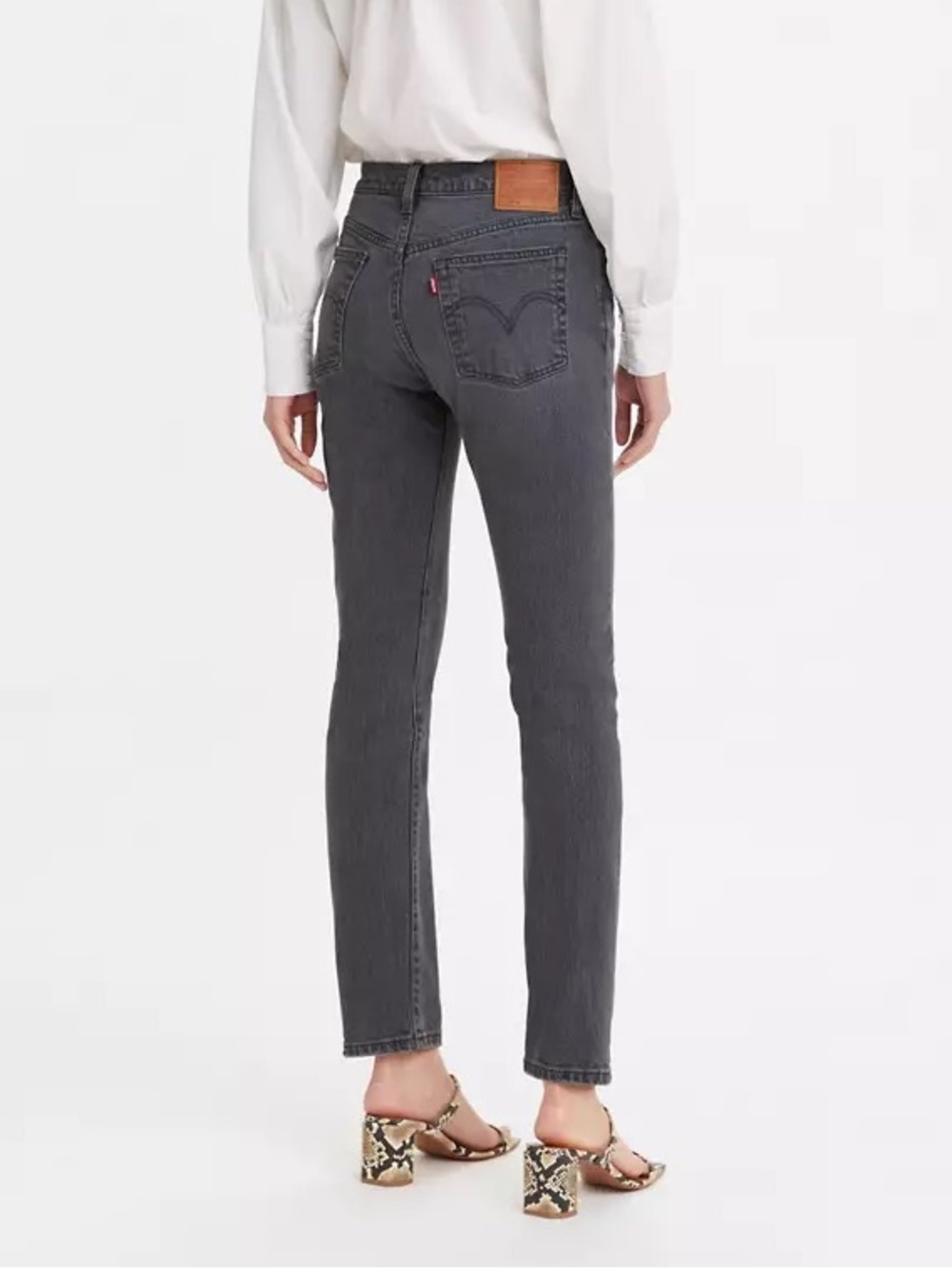 Levi’s Premium Big E 501 Skinny Cotton Blend Dark Side of the Moon Jeans Size 29